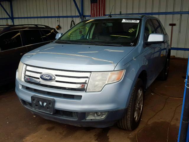 2FMDK48C28BA72390 - 2008 FORD EDGE SEL SILVER photo 2