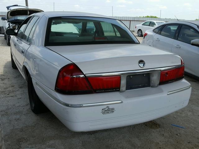 2MEFM74W6XX698811 - 1999 MERCURY GRAND MARQ WHITE photo 3