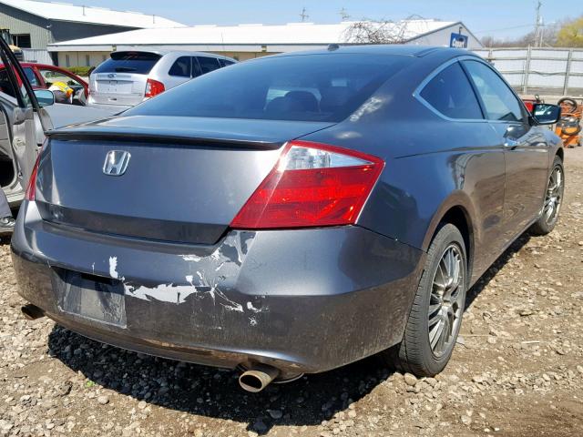 1HGCS22819A004752 - 2009 HONDA ACCORD EXL GRAY photo 4