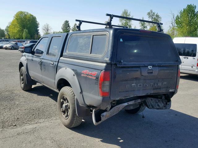 1N6ED27Y83C445930 - 2003 NISSAN FRONTIER C BLACK photo 3