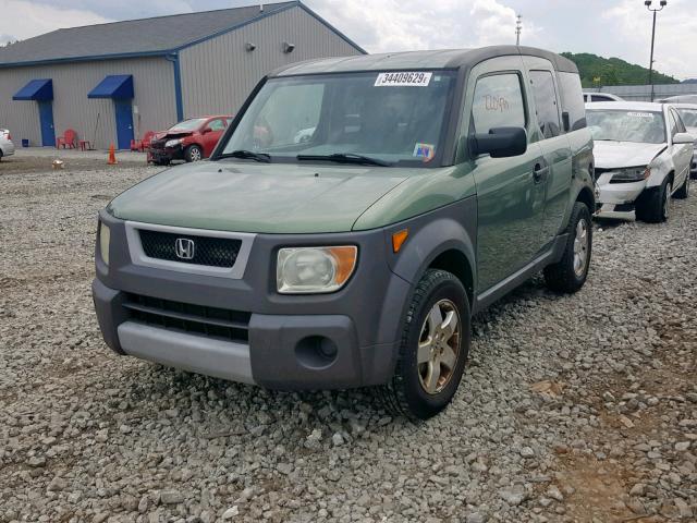 5J6YH28523L031402 - 2003 HONDA ELEMENT EX GREEN photo 2