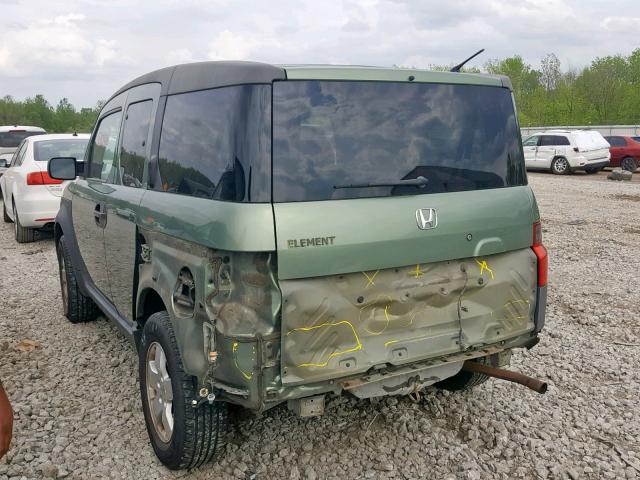 5J6YH28523L031402 - 2003 HONDA ELEMENT EX GREEN photo 3