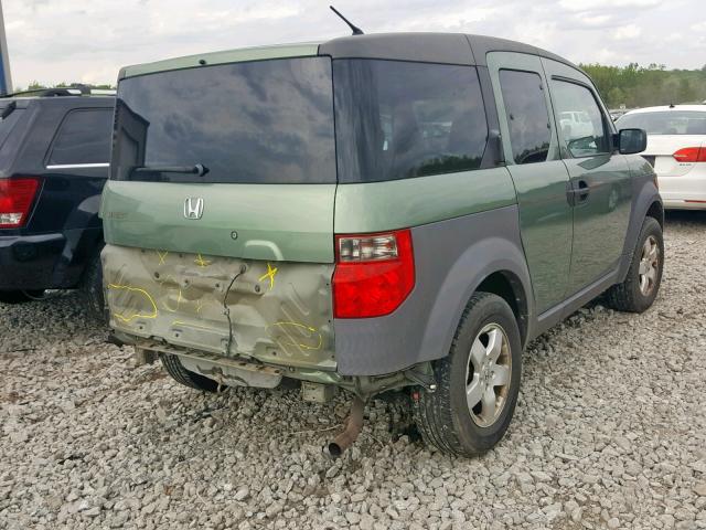 5J6YH28523L031402 - 2003 HONDA ELEMENT EX GREEN photo 4