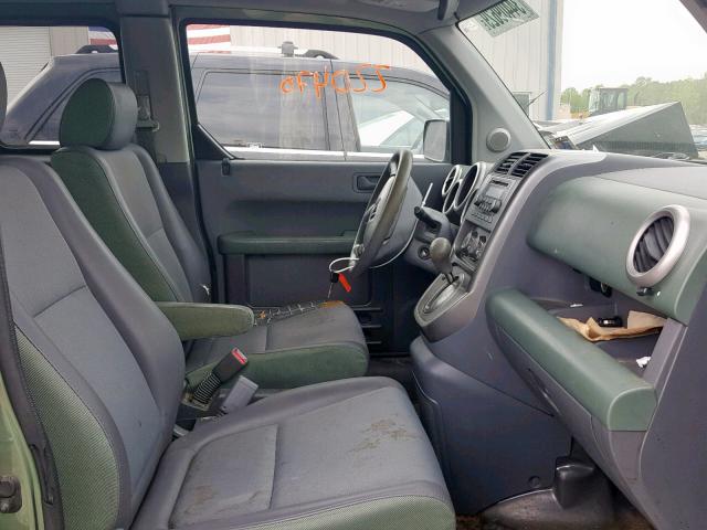 5J6YH28523L031402 - 2003 HONDA ELEMENT EX GREEN photo 5