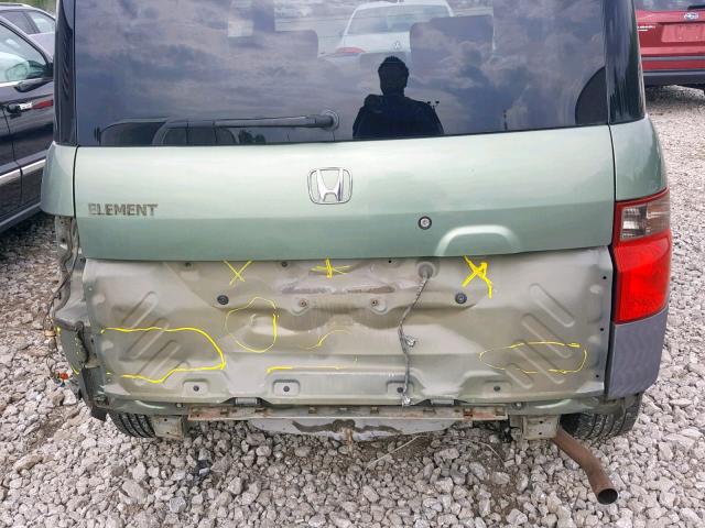 5J6YH28523L031402 - 2003 HONDA ELEMENT EX GREEN photo 9