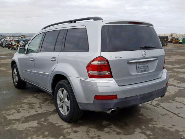 4JGBF71EX7A218148 - 2007 MERCEDES-BENZ GL 450 4MA SILVER photo 3