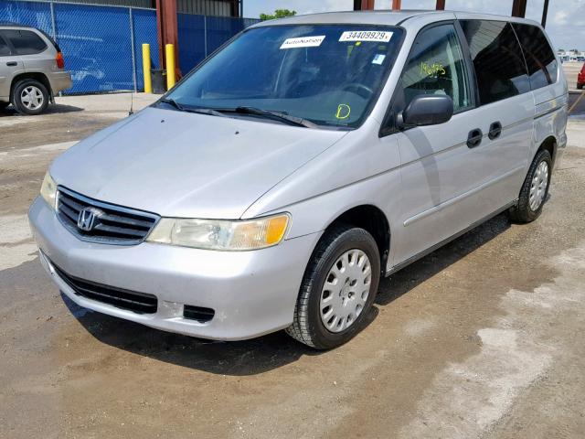 5FNRL18564B111583 - 2004 HONDA ODYSSEY LX SILVER photo 2