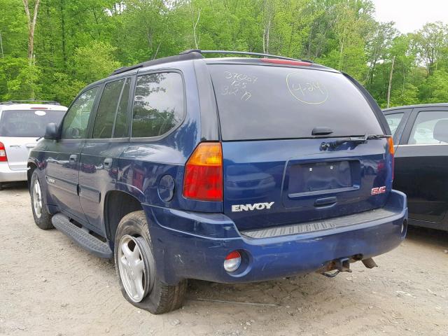 1GKDT13S442181405 - 2004 GMC ENVOY BLUE photo 3