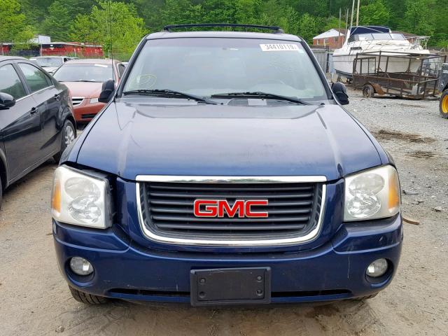 1GKDT13S442181405 - 2004 GMC ENVOY BLUE photo 9