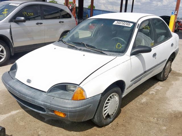 2C1MR529XS6739724 - 1995 GEO METRO BASE WHITE photo 2