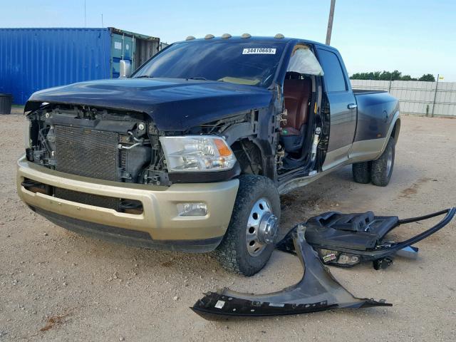 3D73Y4CL1BG588319 - 2011 DODGE RAM 3500 BLACK photo 2