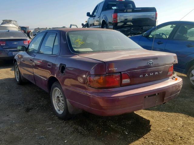 4T1BG12KXTU788917 - 1996 TOYOTA CAMRY DX BURGUNDY photo 3