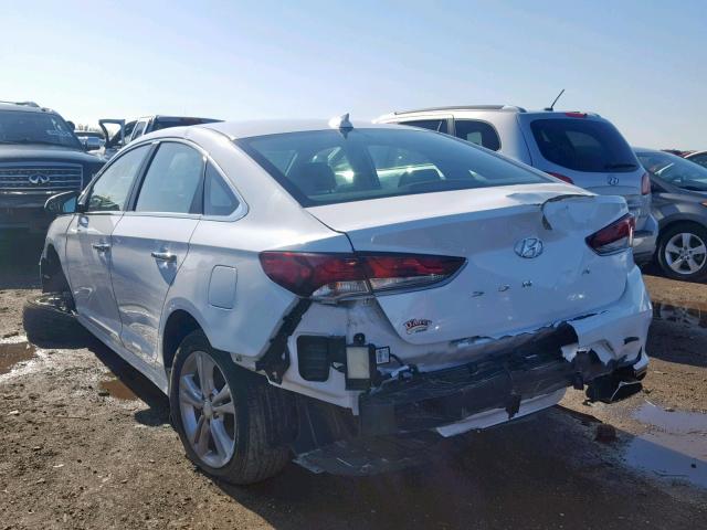 5NPE34AF7JH657275 - 2018 HYUNDAI SONATA SPO WHITE photo 3