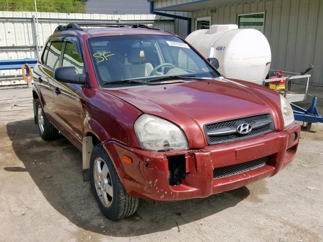 KM8JM12B55U147746 - 2005 HYUNDAI TUCSON GL BURGUNDY photo 1