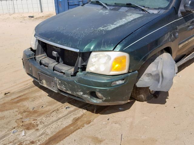 1GKDS13S432220883 - 2003 GMC ENVOY GREEN photo 9