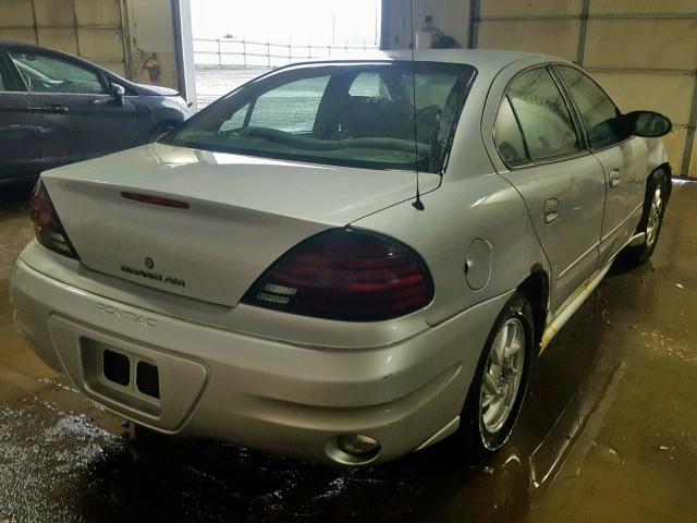 1G2NE52E05M239128 - 2005 PONTIAC GRAND AM S SILVER photo 4
