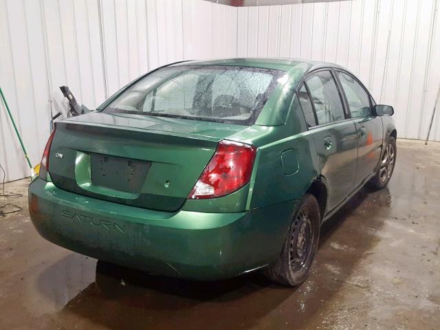 1G8AL52F64Z210396 - 2004 SATURN ION LEVEL GREEN photo 4