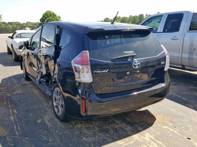 JTDZN3EU6HJ066791 - 2017 TOYOTA PRIUS V BLACK photo 3