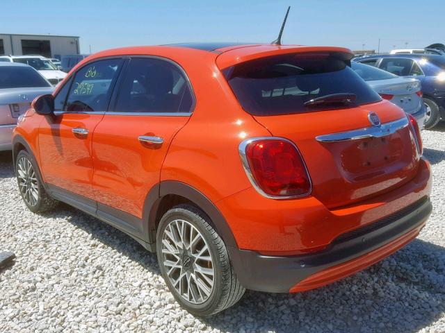 ZFBCFXDB8HP594262 - 2017 FIAT 500X LOUNG ORANGE photo 3