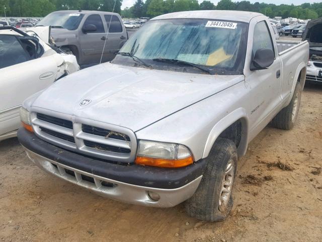 1B7GG36N72S615103 - 2002 DODGE DAKOTA SPO SILVER photo 2