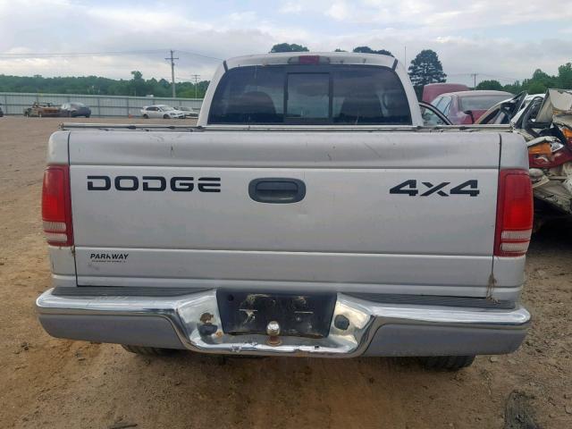 1B7GG36N72S615103 - 2002 DODGE DAKOTA SPO SILVER photo 6