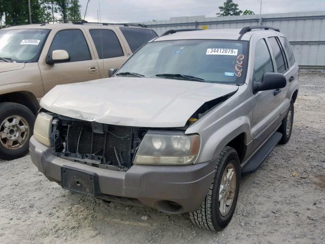 1J4GX48S44C117764 - 2004 JEEP GRAND CHER TAN photo 2