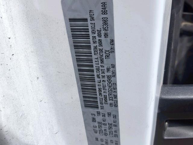 3C6TRVDG1HE545495 - 2017 RAM PROMASTER GRAY photo 10