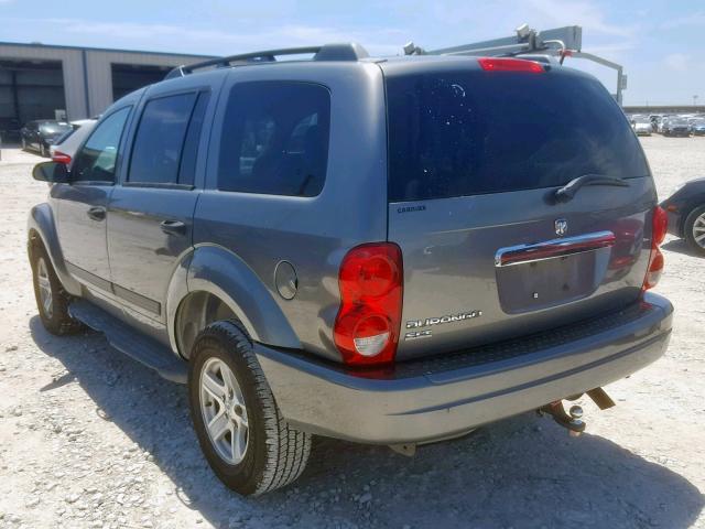 1D4HB48N06F180867 - 2006 DODGE DURANGO SL GRAY photo 3