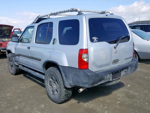 5N1ED28Y0YC543404 - 2000 NISSAN XTERRA XE SILVER photo 3