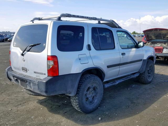 5N1ED28Y0YC543404 - 2000 NISSAN XTERRA XE SILVER photo 4