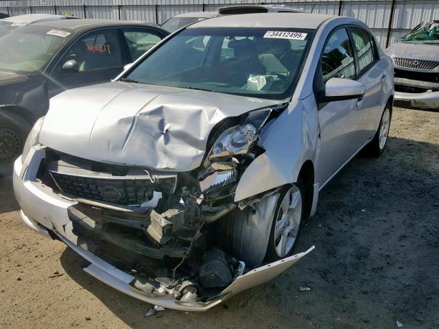 3N1AB61EX8L692524 - 2008 NISSAN SENTRA 2.0 SILVER photo 2