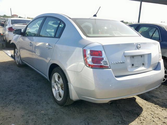 3N1AB61EX8L692524 - 2008 NISSAN SENTRA 2.0 SILVER photo 3