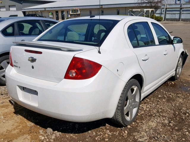 1G1AT58H697104296 - 2009 CHEVROLET COBALT LT WHITE photo 4