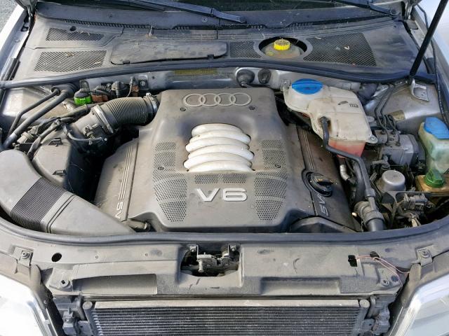 WAUAH68D01A079606 - 2001 AUDI A4 2.8 GRAY photo 7