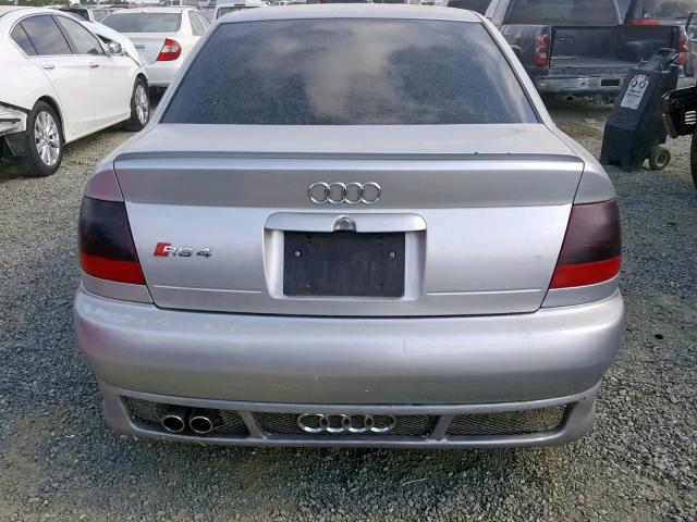 WAUAH68D01A079606 - 2001 AUDI A4 2.8 GRAY photo 9