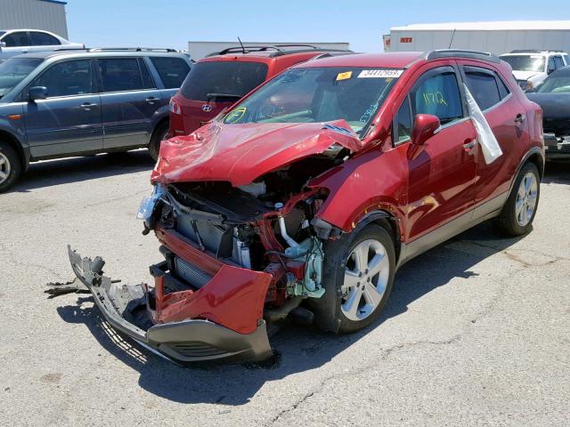 KL4CJASBXGB573012 - 2016 BUICK ENCORE RED photo 2