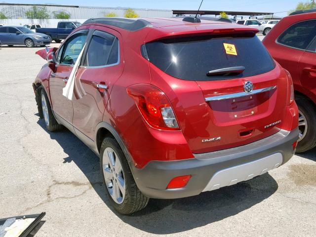 KL4CJASBXGB573012 - 2016 BUICK ENCORE RED photo 3