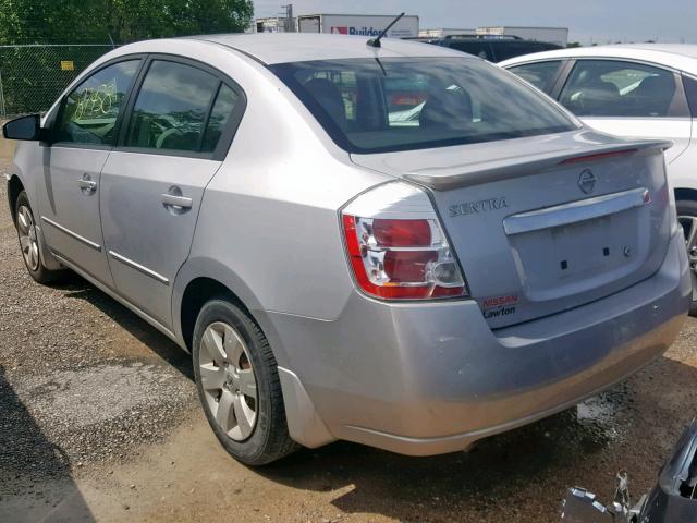 3N1AB6AP8CL762578 - 2012 NISSAN SENTRA 2.0 SILVER photo 3