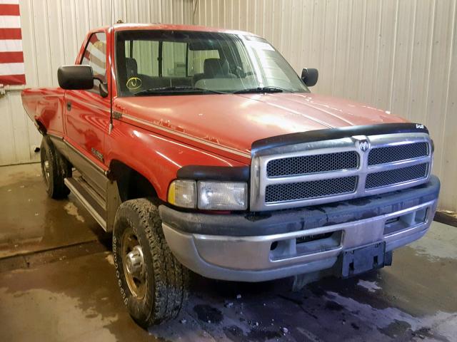 1B7KF26C0SS168846 - 1995 DODGE RAM 2500 RED photo 1