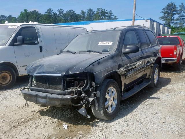 1GKDT13S152375438 - 2005 GMC ENVOY BLACK photo 2