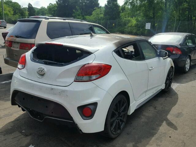 KMHTC6AE1DU094370 - 2013 HYUNDAI VELOSTER T WHITE photo 4