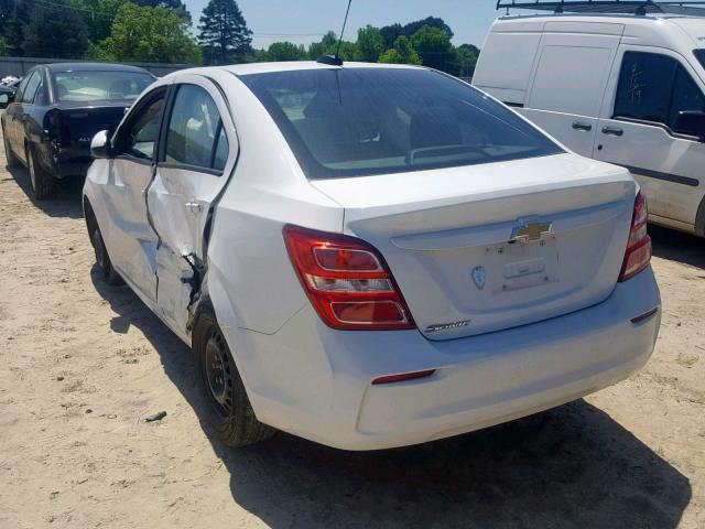 1G1JB5SH9J4116945 - 2018 CHEVROLET SONIC LS 白色 照片 3