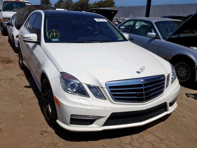 WDDHF7HB4AA118750 - 2010 MERCEDES-BENZ E 63 AMG WHITE photo 1