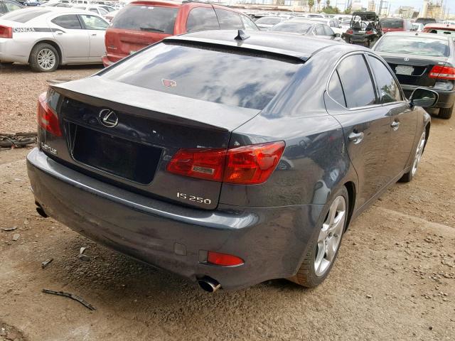 JTHBK262182067261 - 2008 LEXUS IS 250 GRAY photo 4