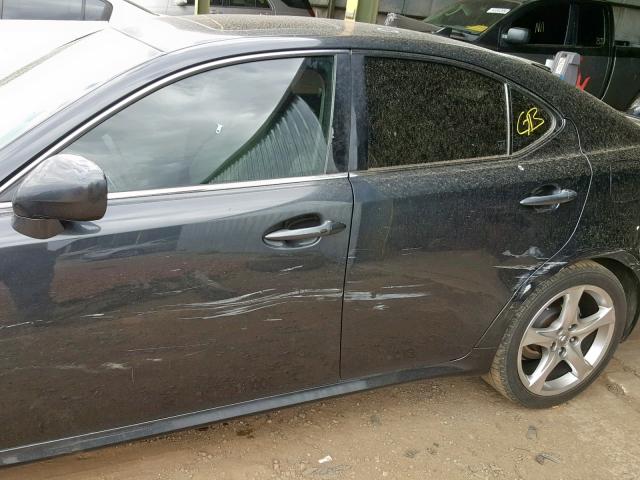 JTHBK262182067261 - 2008 LEXUS IS 250 GRAY photo 9