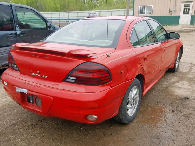 1G2NF52E64C251978 - 2004 PONTIAC GRAND AM S RED photo 4