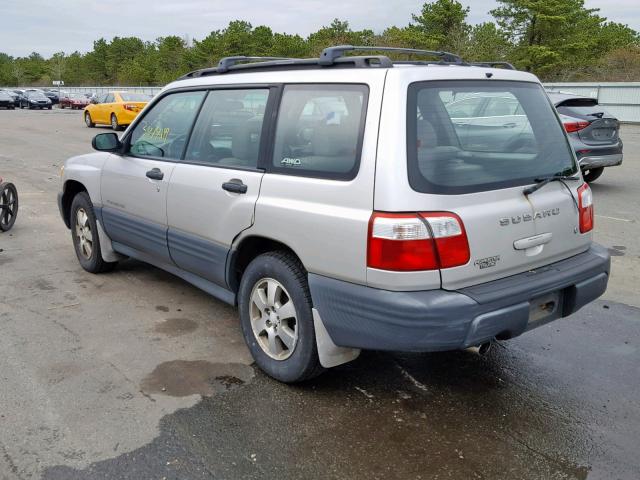 JF1SF63501H734681 - 2001 SUBARU FORESTER L SILVER photo 3