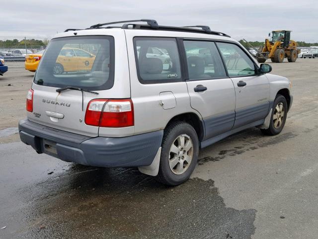 JF1SF63501H734681 - 2001 SUBARU FORESTER L SILVER photo 4