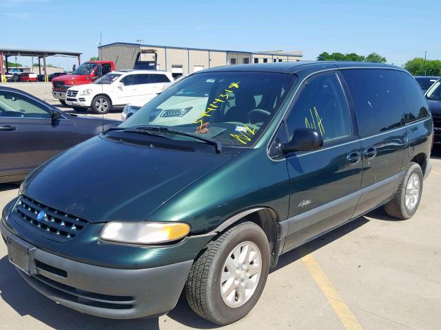 1P4GP45R9TB495862 - 1996 PLYMOUTH VOYAGER SE GREEN photo 2