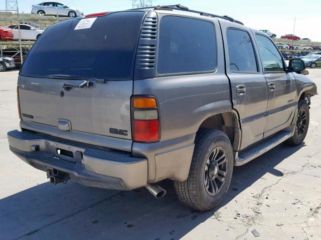 1GKEK63U75J198986 - 2005 GMC YUKON DENA GRAY photo 4